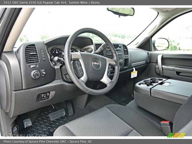  2013 Sierra 1500 SLE Regular Cab 4x4 Ebony Interior