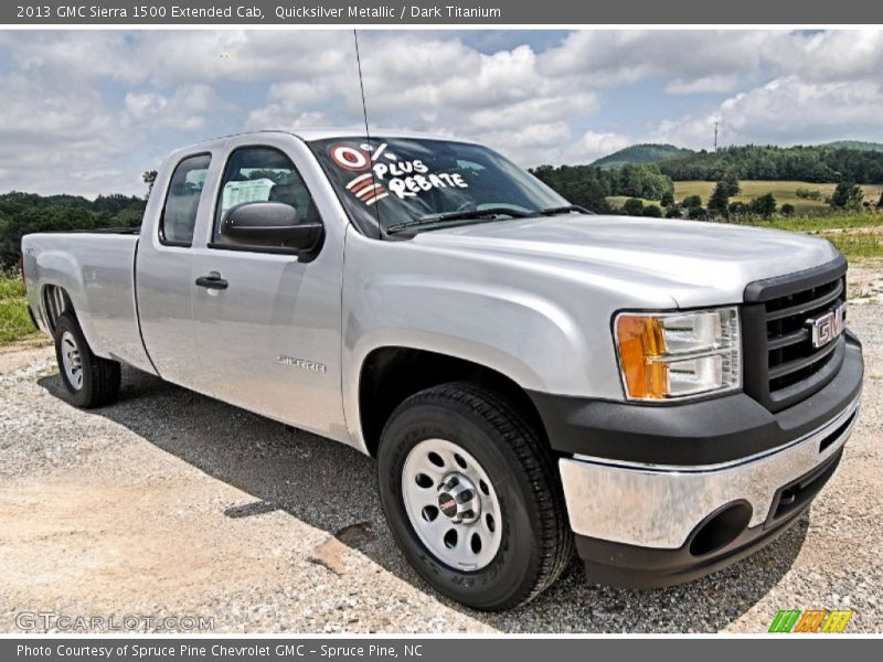 Quicksilver Metallic / Dark Titanium 2013 GMC Sierra 1500 Extended Cab