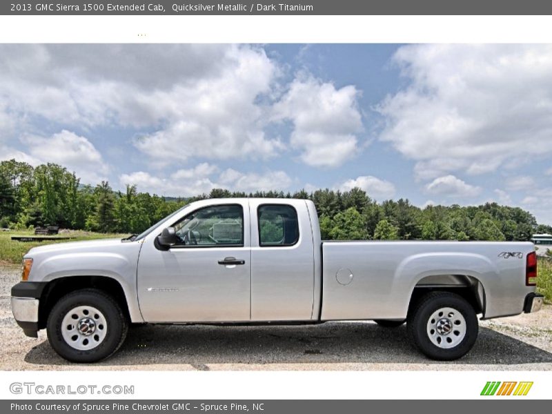 Quicksilver Metallic / Dark Titanium 2013 GMC Sierra 1500 Extended Cab