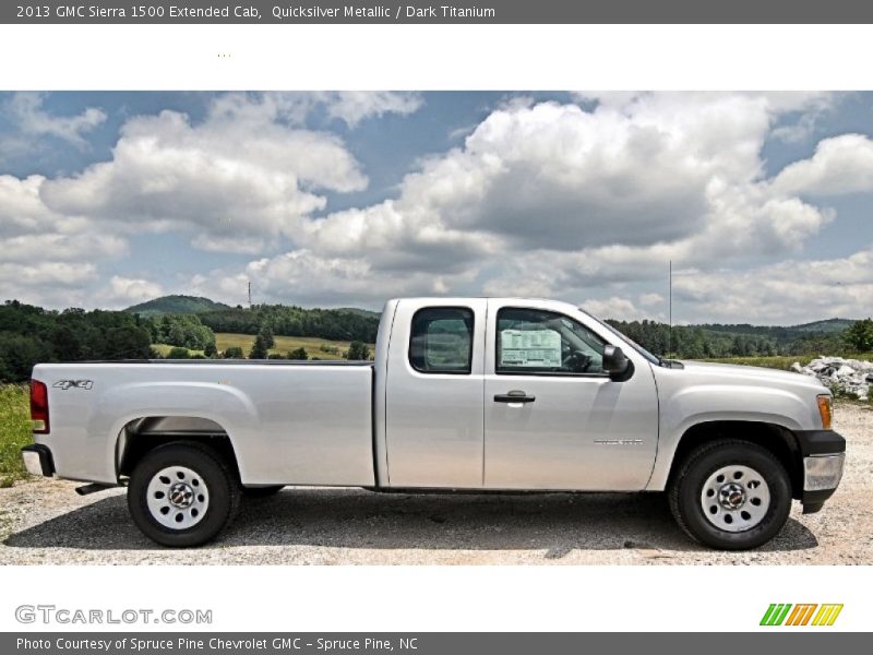 Quicksilver Metallic / Dark Titanium 2013 GMC Sierra 1500 Extended Cab