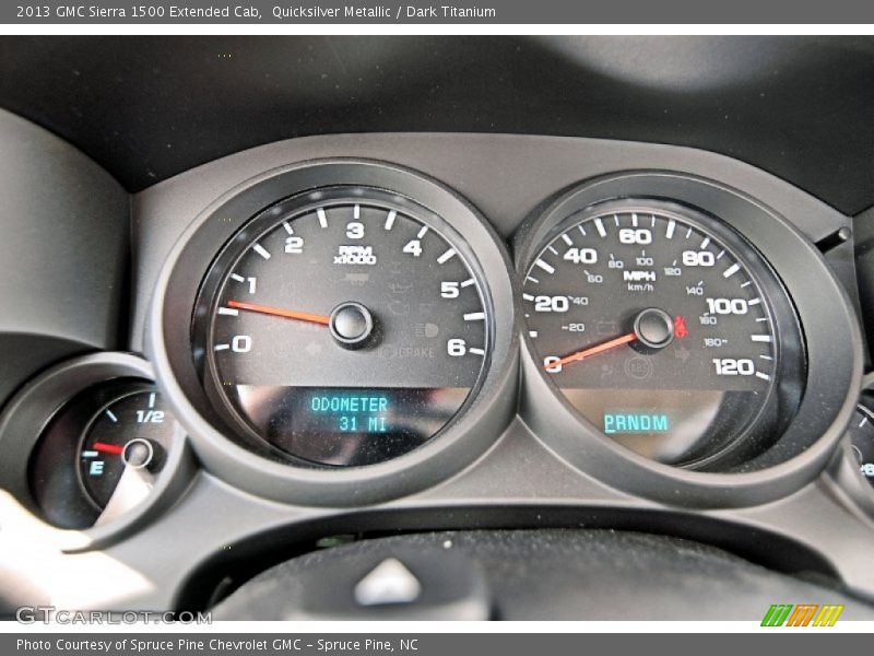 Quicksilver Metallic / Dark Titanium 2013 GMC Sierra 1500 Extended Cab