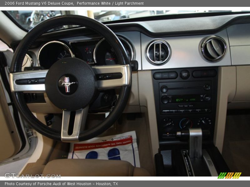 Performance White / Light Parchment 2006 Ford Mustang V6 Deluxe Coupe