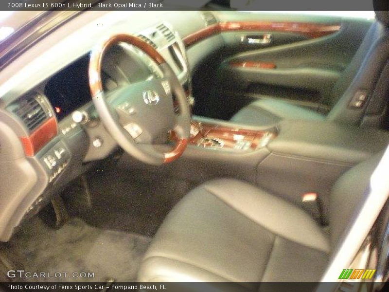 Black Opal Mica / Black 2008 Lexus LS 600h L Hybrid