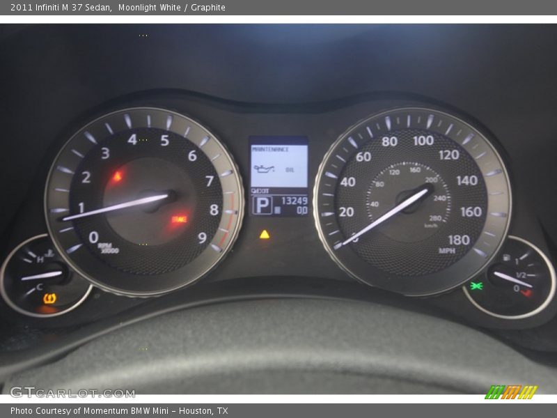 Moonlight White / Graphite 2011 Infiniti M 37 Sedan