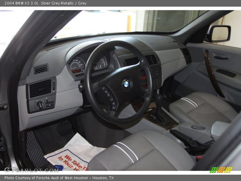 Silver Grey Metallic / Grey 2004 BMW X3 3.0i