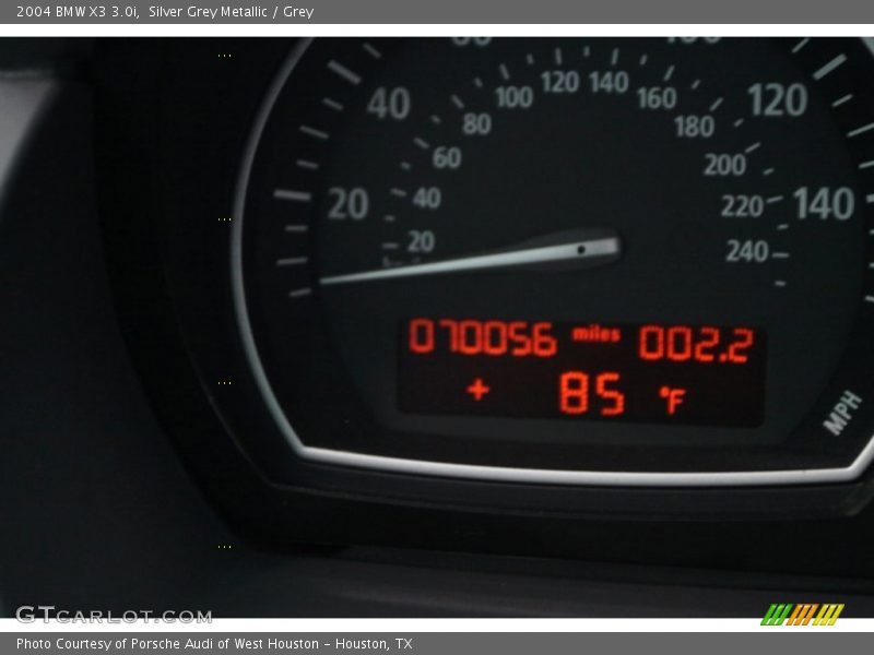 Silver Grey Metallic / Grey 2004 BMW X3 3.0i