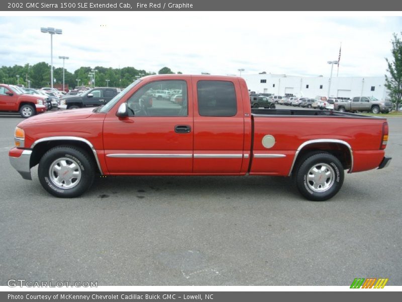  2002 Sierra 1500 SLE Extended Cab Fire Red