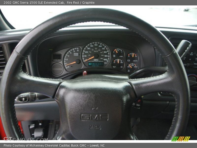 Fire Red / Graphite 2002 GMC Sierra 1500 SLE Extended Cab