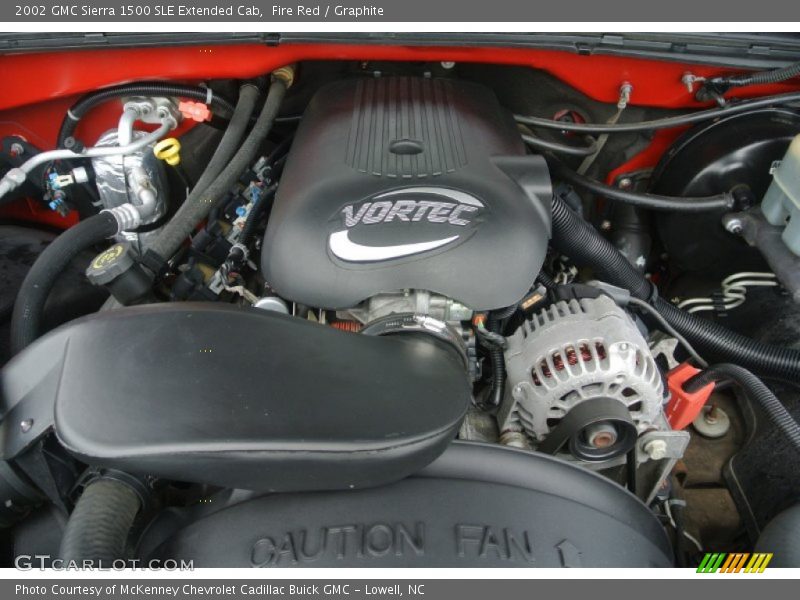 Fire Red / Graphite 2002 GMC Sierra 1500 SLE Extended Cab