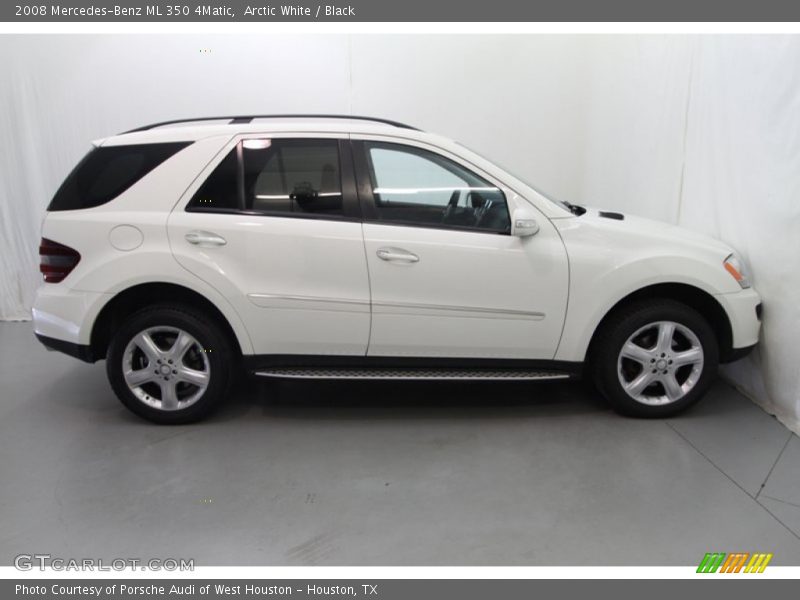 Arctic White / Black 2008 Mercedes-Benz ML 350 4Matic