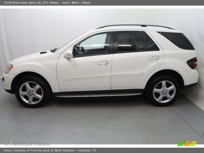 Arctic White / Black 2008 Mercedes-Benz ML 350 4Matic