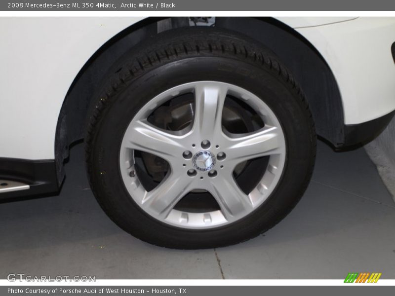 Arctic White / Black 2008 Mercedes-Benz ML 350 4Matic