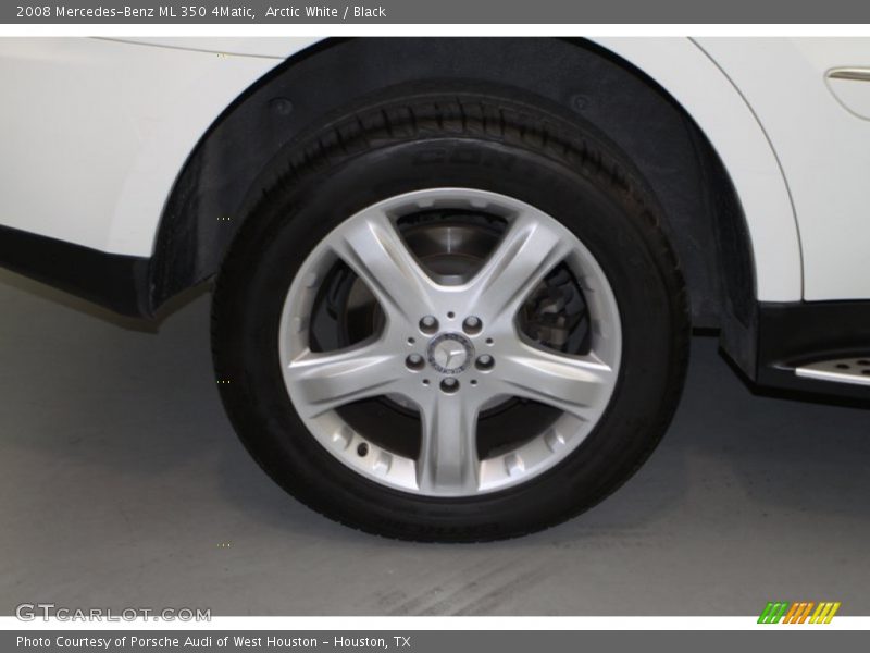 Arctic White / Black 2008 Mercedes-Benz ML 350 4Matic