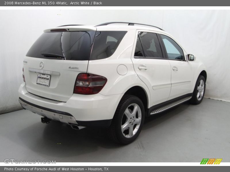Arctic White / Black 2008 Mercedes-Benz ML 350 4Matic