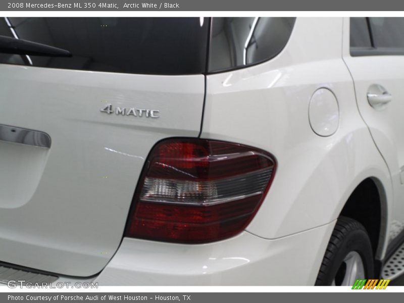 Arctic White / Black 2008 Mercedes-Benz ML 350 4Matic