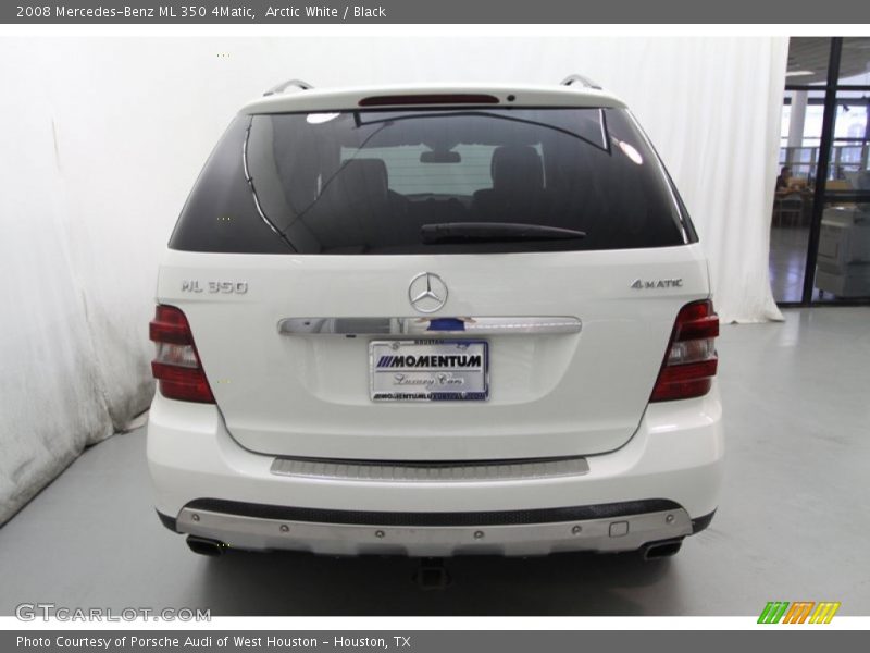 Arctic White / Black 2008 Mercedes-Benz ML 350 4Matic