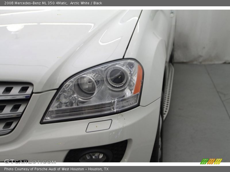Arctic White / Black 2008 Mercedes-Benz ML 350 4Matic