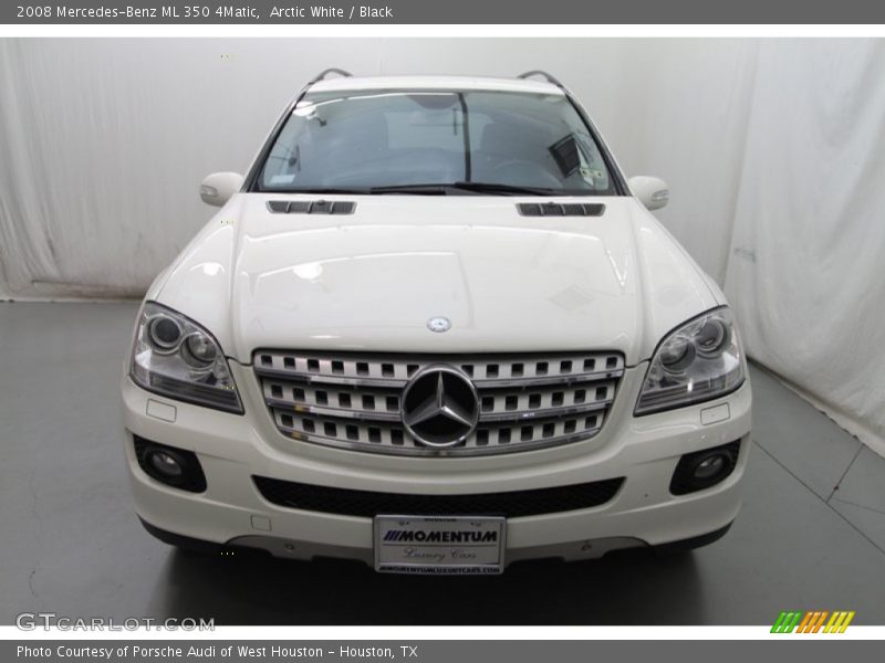 Arctic White / Black 2008 Mercedes-Benz ML 350 4Matic