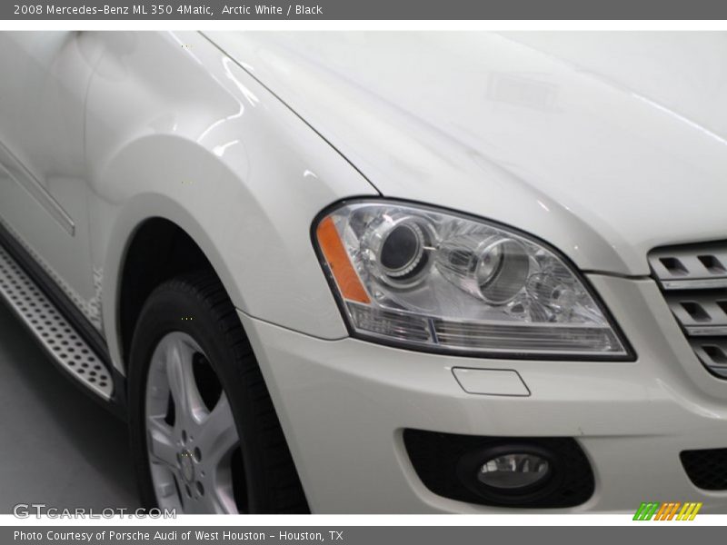 Arctic White / Black 2008 Mercedes-Benz ML 350 4Matic
