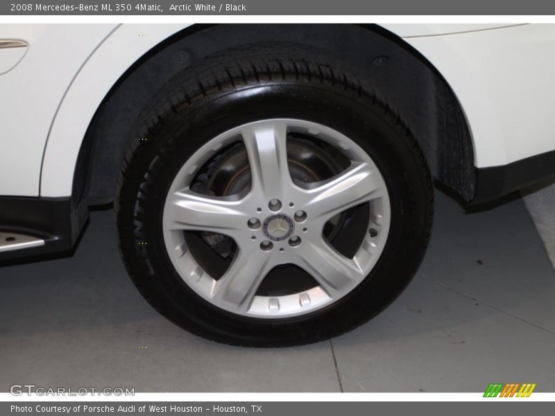 Arctic White / Black 2008 Mercedes-Benz ML 350 4Matic