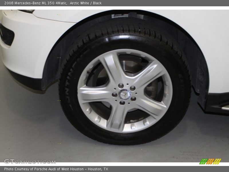 Arctic White / Black 2008 Mercedes-Benz ML 350 4Matic