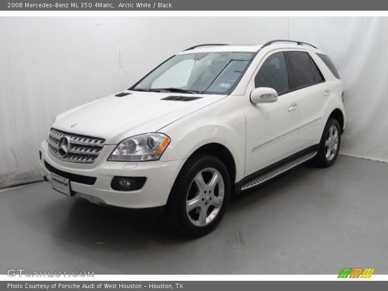 Arctic White / Black 2008 Mercedes-Benz ML 350 4Matic