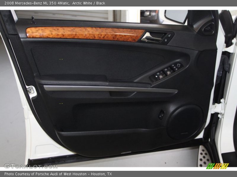 Arctic White / Black 2008 Mercedes-Benz ML 350 4Matic