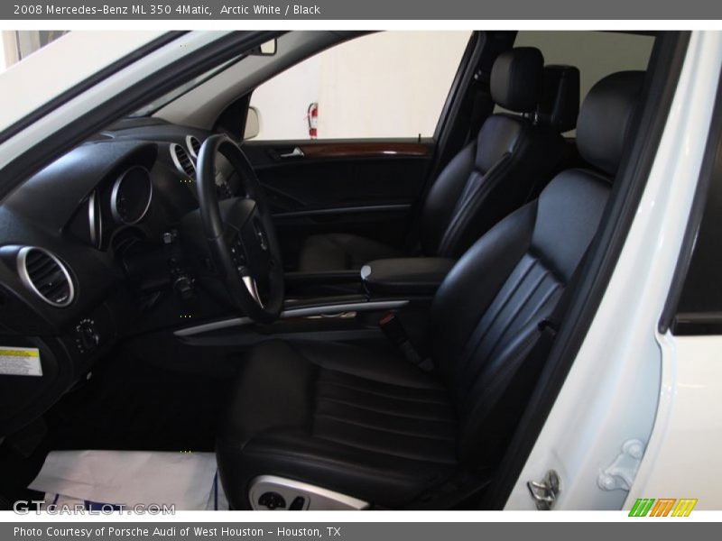 Arctic White / Black 2008 Mercedes-Benz ML 350 4Matic