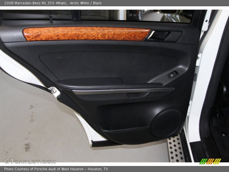 Arctic White / Black 2008 Mercedes-Benz ML 350 4Matic