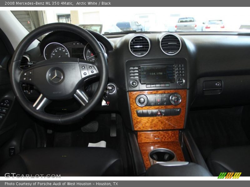 Arctic White / Black 2008 Mercedes-Benz ML 350 4Matic