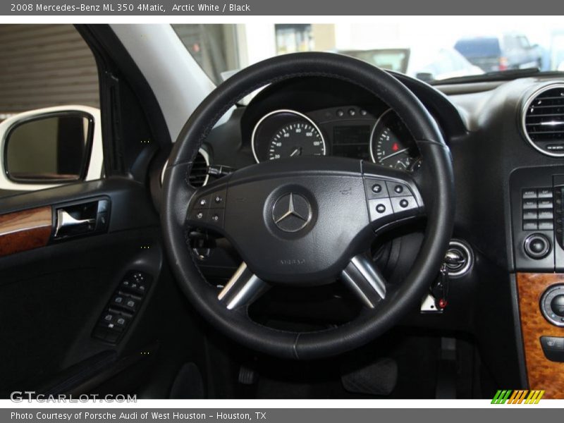 Arctic White / Black 2008 Mercedes-Benz ML 350 4Matic