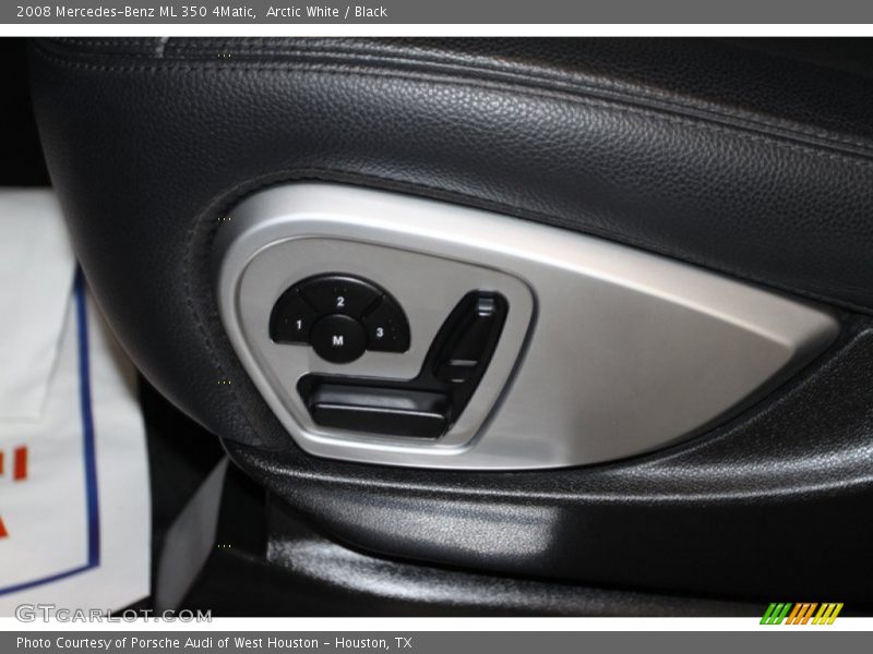 Arctic White / Black 2008 Mercedes-Benz ML 350 4Matic