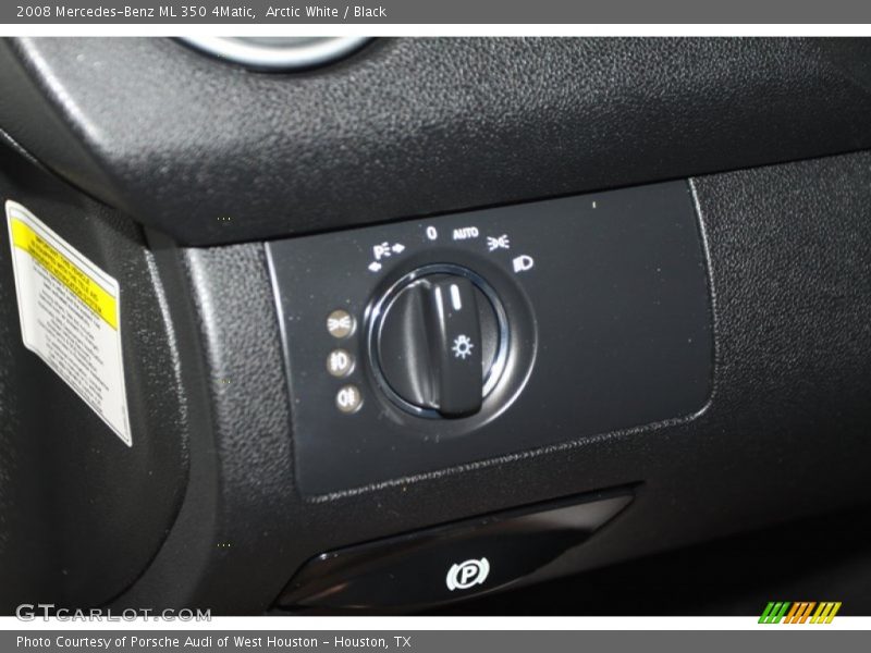 Arctic White / Black 2008 Mercedes-Benz ML 350 4Matic