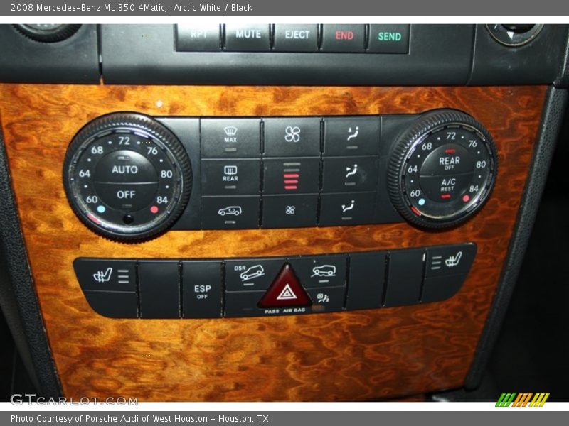 Arctic White / Black 2008 Mercedes-Benz ML 350 4Matic