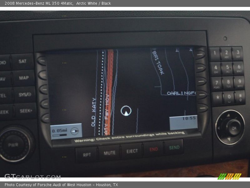 Arctic White / Black 2008 Mercedes-Benz ML 350 4Matic