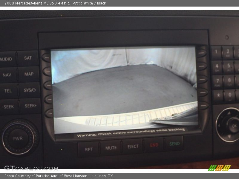 Arctic White / Black 2008 Mercedes-Benz ML 350 4Matic