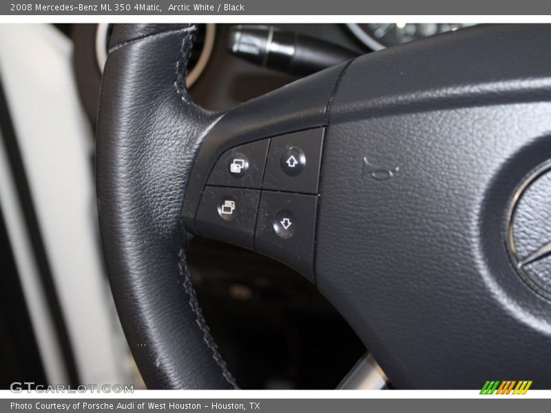 Arctic White / Black 2008 Mercedes-Benz ML 350 4Matic