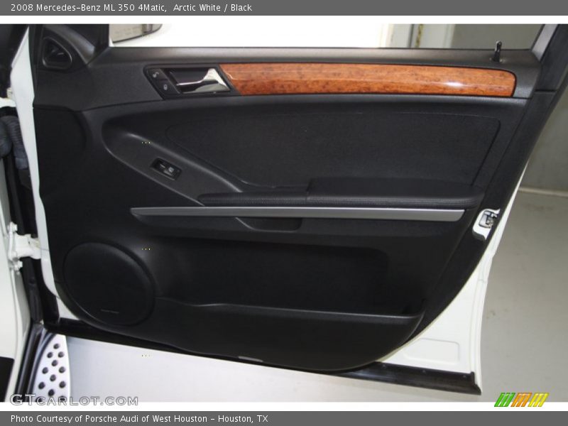 Arctic White / Black 2008 Mercedes-Benz ML 350 4Matic