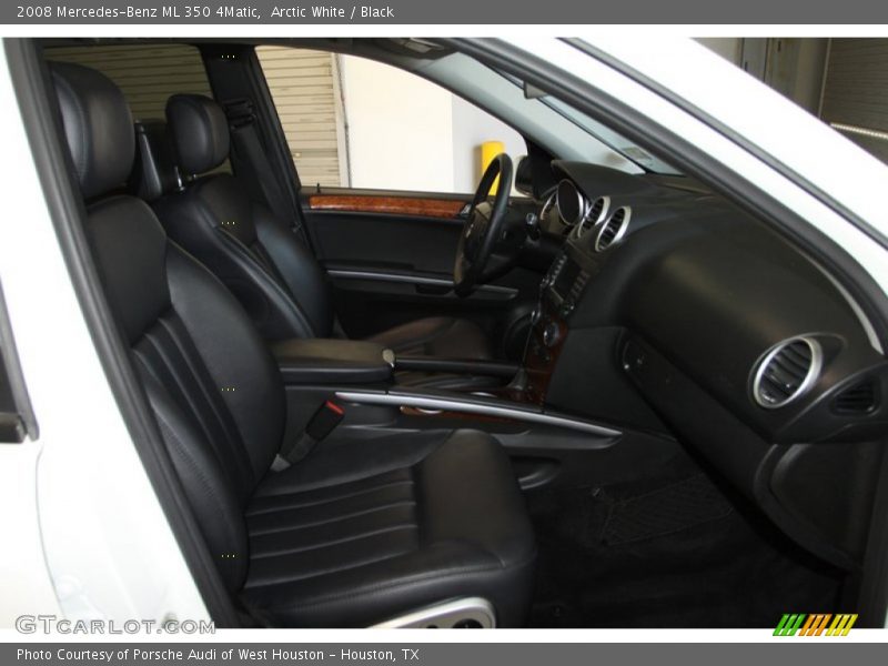 Arctic White / Black 2008 Mercedes-Benz ML 350 4Matic