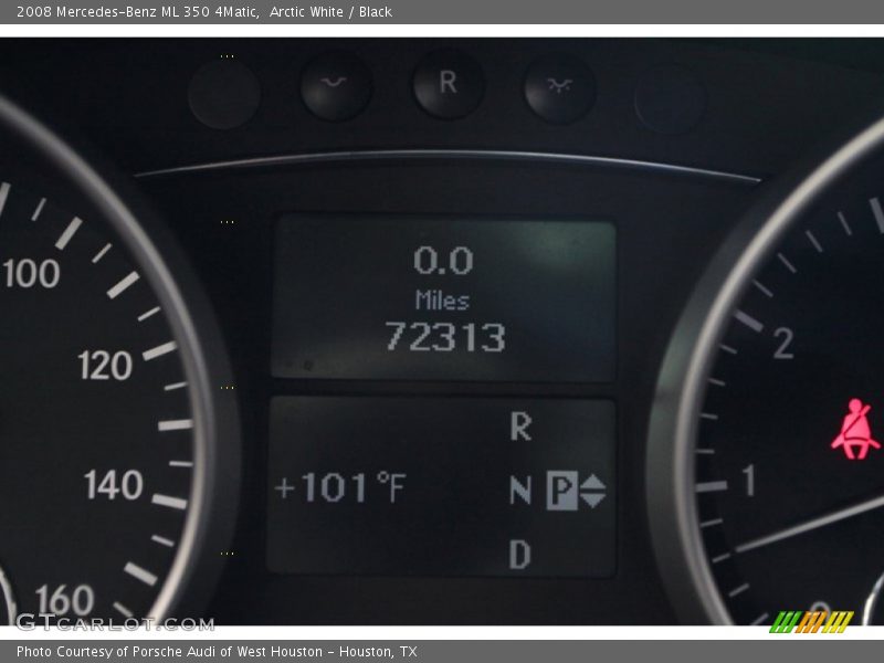 Arctic White / Black 2008 Mercedes-Benz ML 350 4Matic