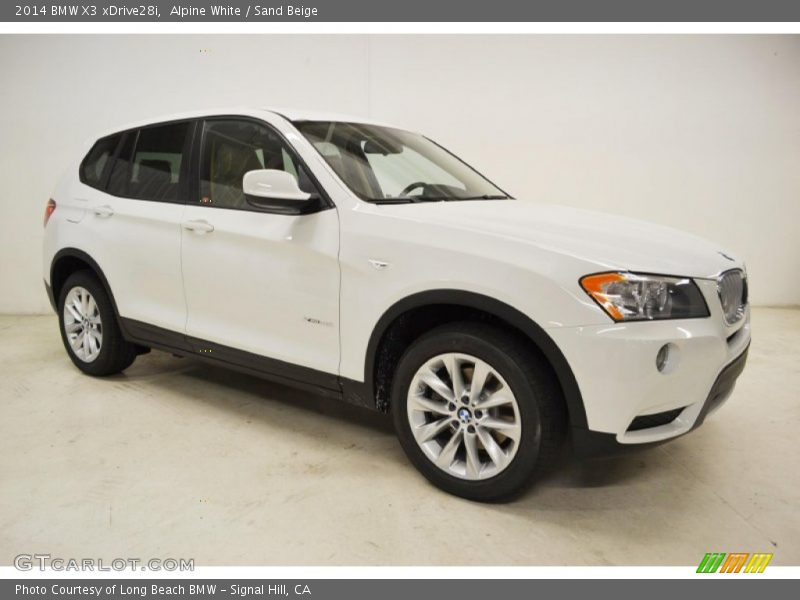 Alpine White / Sand Beige 2014 BMW X3 xDrive28i