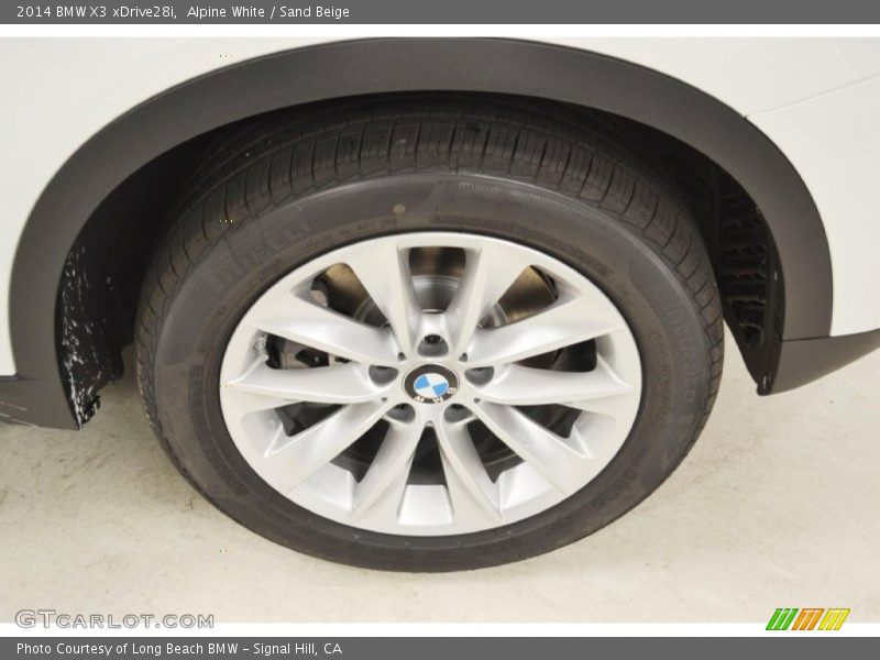 Alpine White / Sand Beige 2014 BMW X3 xDrive28i