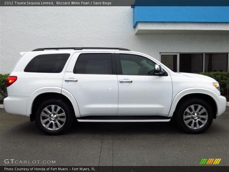  2012 Sequoia Limited Blizzard White Pearl