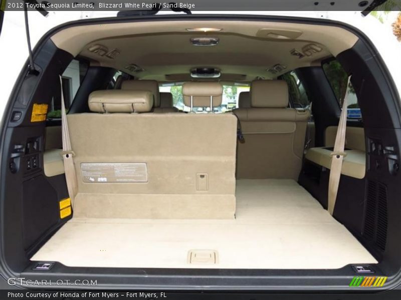 Blizzard White Pearl / Sand Beige 2012 Toyota Sequoia Limited