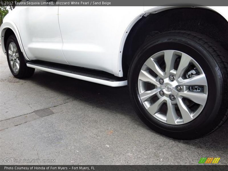 Blizzard White Pearl / Sand Beige 2012 Toyota Sequoia Limited