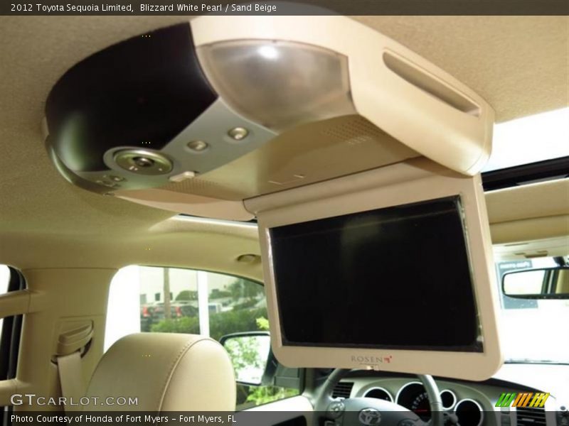 Blizzard White Pearl / Sand Beige 2012 Toyota Sequoia Limited