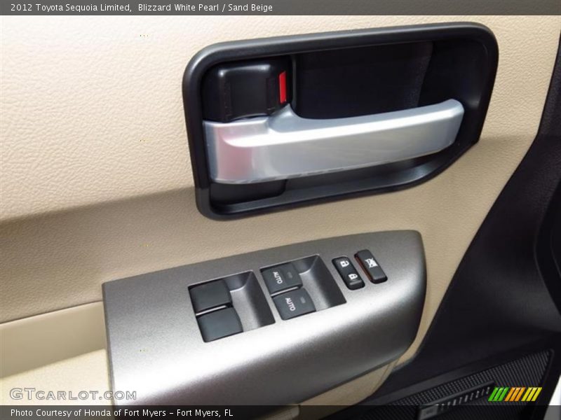 Blizzard White Pearl / Sand Beige 2012 Toyota Sequoia Limited