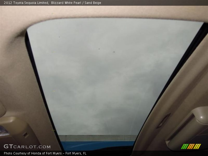 Blizzard White Pearl / Sand Beige 2012 Toyota Sequoia Limited
