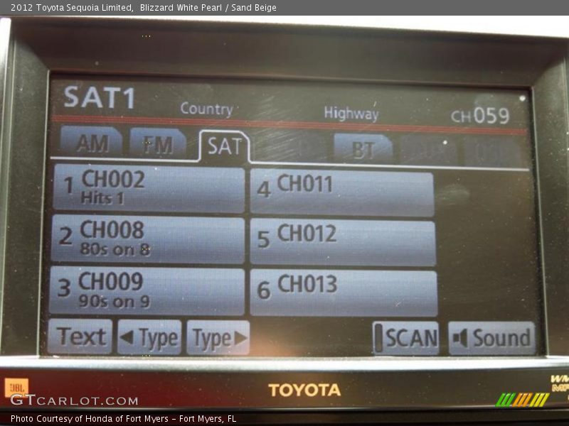 Blizzard White Pearl / Sand Beige 2012 Toyota Sequoia Limited