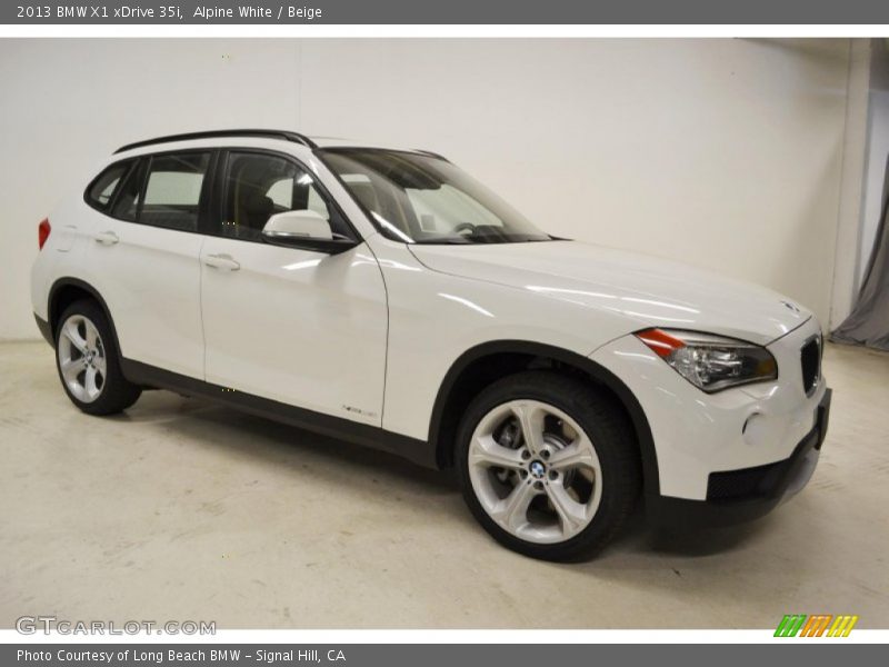 Alpine White / Beige 2013 BMW X1 xDrive 35i